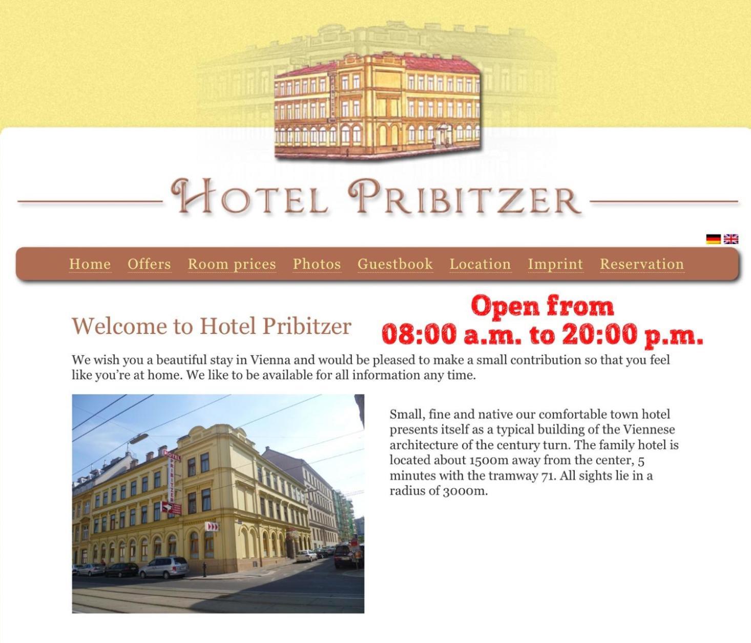 Hotel Pribitzer Wien Exteriör bild